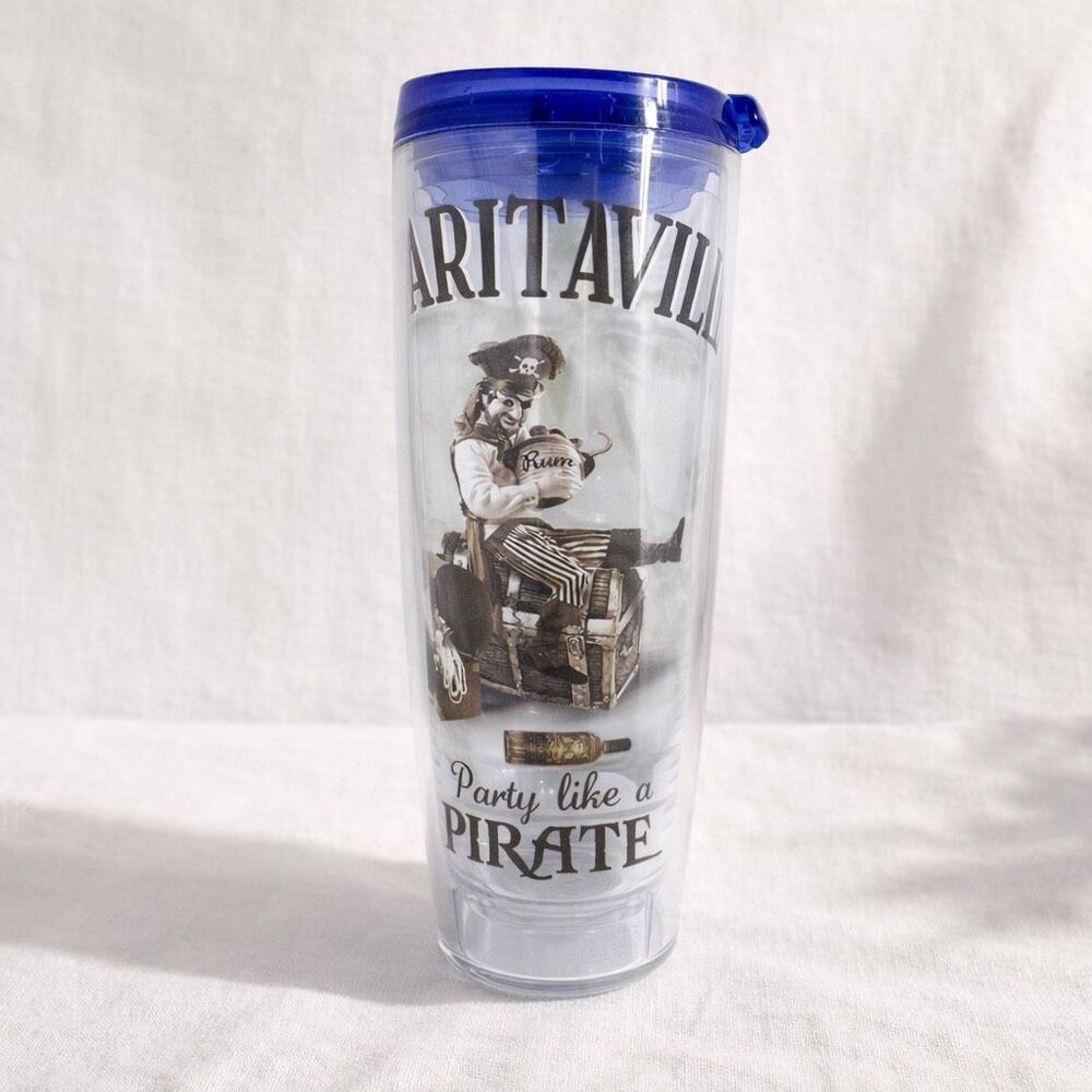 Margaritaville Party Like a Pirate - 26 oz. Tumbler - blue lid
